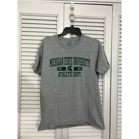 ProEdge Michigan State University Athletic Department Gray T-Shirt Sz: Medium - Picture 1 of 3